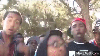 Black men react - Ohhhhh - Thug life on Make a GIF