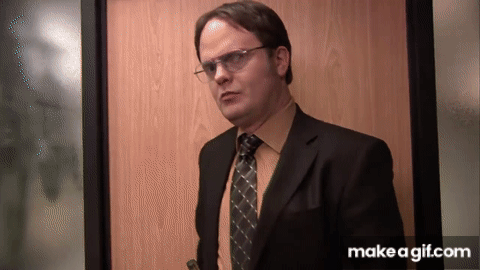Dwight's Fire Drill - The Office on Make a GIF
