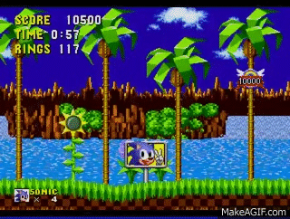 Lets Play Sonic The Hedgehog First Level On Make A Gif
