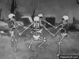 Skeleton Dance-El baile del esqueleto year-año:1929 Disney short-Corto  Disney on Make a GIF