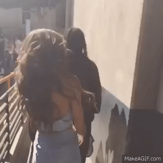 Zendaya Slow Motion Hair Flip On Make A Gif