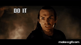 Lord of the rings - Cast it into the fire on Make a GIF