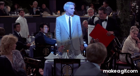 The Lonely Guy - restaurant scene