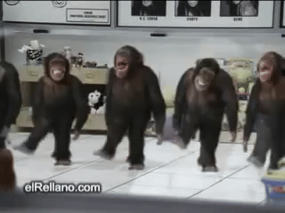 River Dancing Chimps on Make a GIF