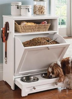 DIY Dog Food Station with Storage - Addicted 2 DIY