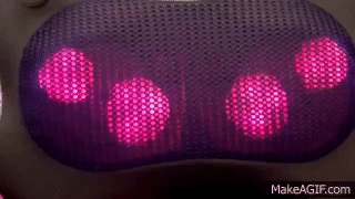 Zyllion Shiatsu Massage Pillow with Heat on Make a GIF