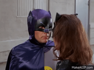Batman & Catwoman, top sexy scene (Adam West & Julie Newmar-HD) on Make a  GIF