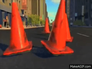 Toy Story 2 - Crossing the Road / Traffic Cone Scene / Bubblegum (HD  1080p) on Make a GIF