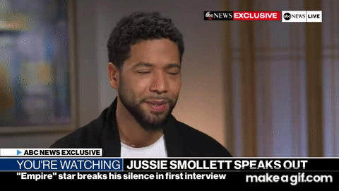 Jussie Smollett FULL Interview on alleged attack | ABC News Exclusive on  Make a GIF