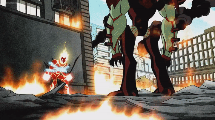 Heatblast vs Vilgax on Make a GIF