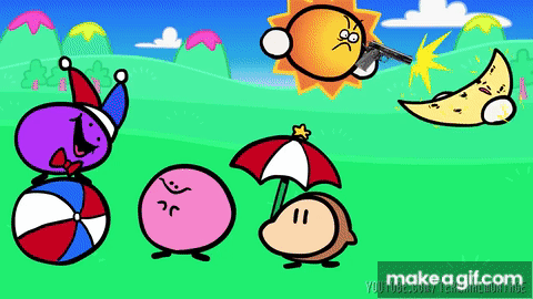 Something About Kirby Super Star ANIMATED (Loud Sound Warning) ? ? on  Make a GIF
