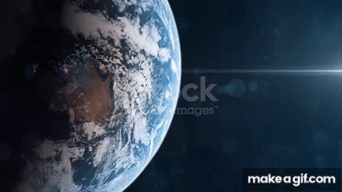 earth still rotation on Make a GIF