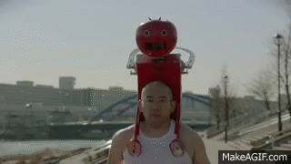 Meet Tomatan, a wearable robot that feeds you tomatoes as you run on Make a  GIF