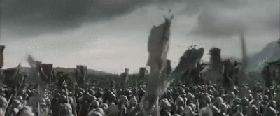 Orcs march on Minas Tirith on Make a GIF