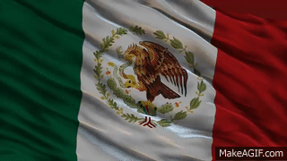 Resultado de imagen para bandera de mexico ondeando gif