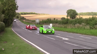 Dodge Charger Hellcat - INSANE BURNOUT & Accelerations on Make a GIF