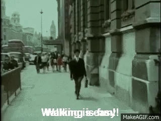 Monty Python's Ministry of Silly Walks (Full Sketch) on Make a GIF