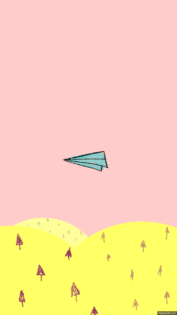 Paper Airplane Flying Gif