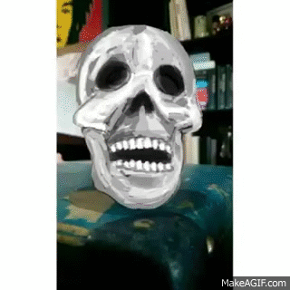 rotating skull gif
