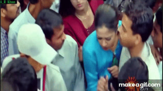 Indian actress boob pressed in public | jothika on Make a GIF.