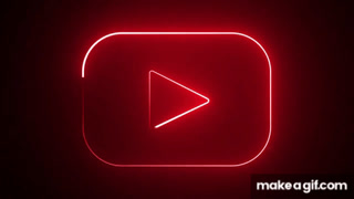 Motion Made Royalty Free  logo Play icon red flickering