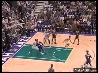 Kobe Bryant airball party - Lakers @ Utah - Game 5, 1997 Playoffs ...