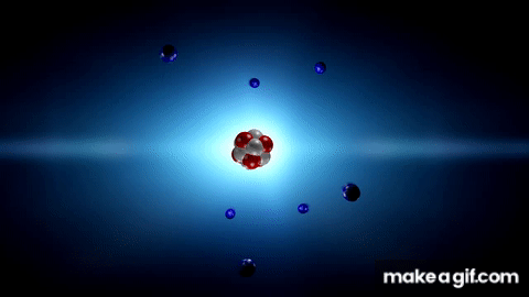 Animación en 3D del átomo de Rutherford. on Make a GIF