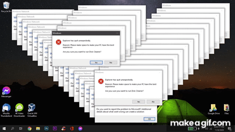 Windows 10 Crazy Error Full on Make a GIF