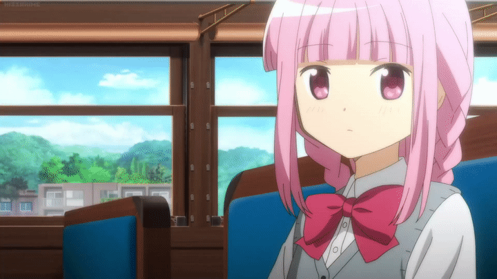 Iroha Looking Out the Window of a Train on Make a GIF