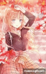 Autumn beautiful and pretty gif anime 1901343 on animeshercom