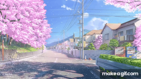 Cherry blossoms  FunSubstance  Ästhetischer anime Anime tapete Anime  landschaft