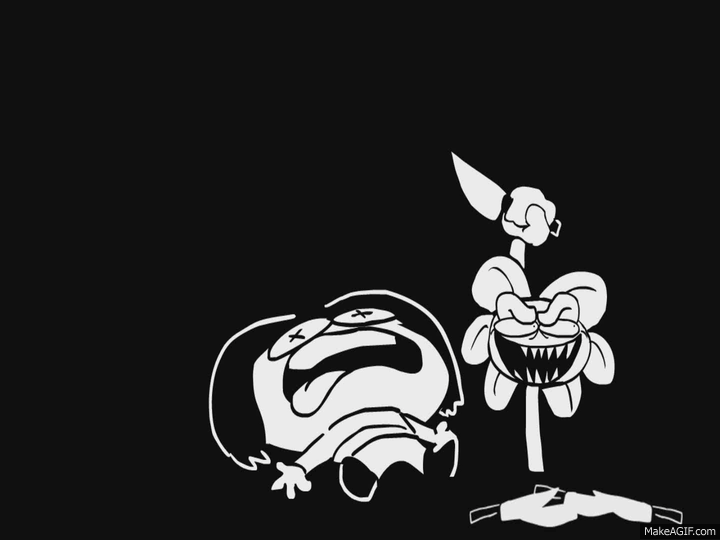 Flowey Trying To Kill Frisk Underpants Undertale Parody On Make A Gif
