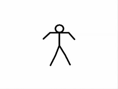 Stickman Doing A Silly Dance GIF