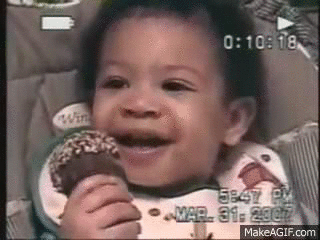 The Evil Look" baby edition on Make a GIF