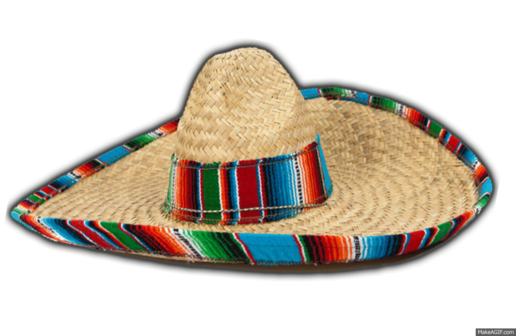 Шляпа гиф. Шляпа. Мексиканская шляпа. Мексиканское Сомбреро. Маракасы и шляпа.