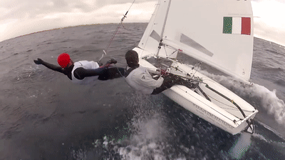 Teamwork required - Olympic 470 sailing on Make a GIF