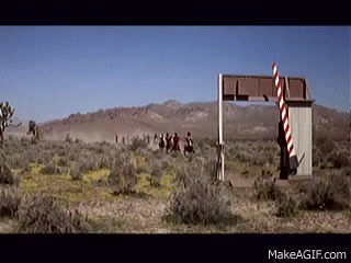 Toll Booth in Blazing Saddles on Make a GIF