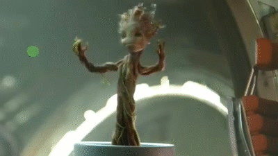 Groot getting his groove on in Guardian’s of the Galaxy