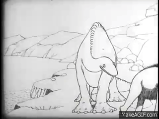 Gertie the Dinosaur (1914) - World's 1st Keyframe Animation Cartoon -  Winsor McCay on Make a GIF