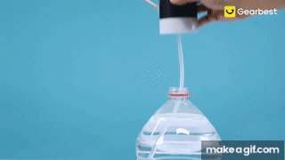 LED Electric Drinking Water Pump Automatic Fluid Dispenser - Gearbest.com  on Make a GIF