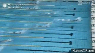 Mark Spitz Butterfly World Record on Make a GIF
