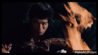 bruce lee eating