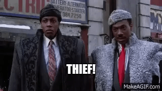 YARN, Thief! Stop thief! Come back, thief!, Coming to America, Video  clips by quotes, 26be0670