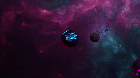 Planet System 002 4k Motion Animated Background Lively Wallpaper Engine Screensaver Pink Blue Purple On Make A Gif