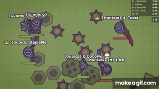 MooMoo.io: 5 Bodyguards vs 13 Assassins (INTENSE ENDING) on Make a GIF