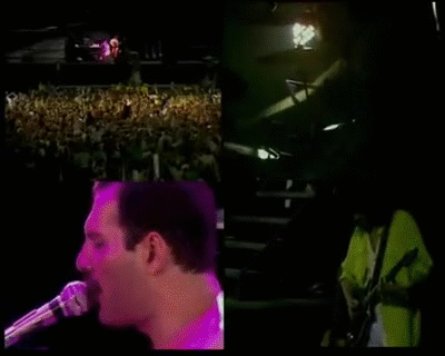 Queen We Are The Champions Multiangulos Wembley 86 On Make A Gif