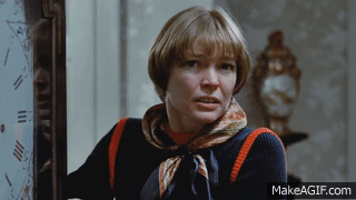 The Exorcist Spider Walk Gif Linda Blair With Her Head Spinning Dummy