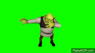 Green Screen (Red Screen) Dancing Shrek Effects 