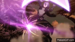 Kirito cutting magic (Sword Art Online II) on Make a GIF