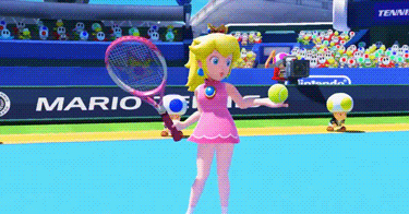 Image result for Mario and Princess Peach playing tennis